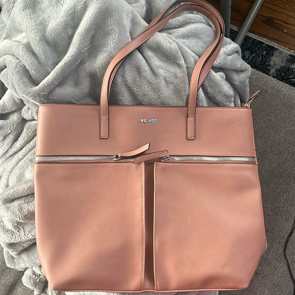 Nine West Coralia Tote/Handbag, Pecan, New